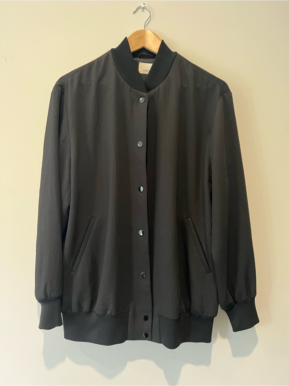 Wilfred Aritzia Oversized Black Bomber